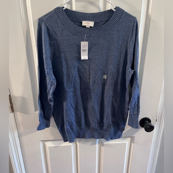 LOFT Sweaters - NWT Blue Loft Sweater. Size Large.